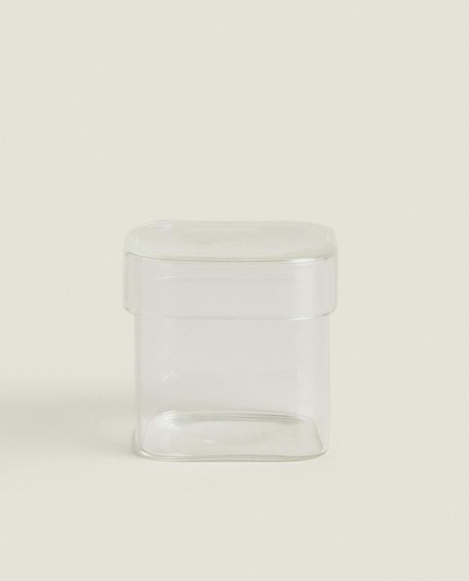 BOROSILICATE GLASS JAR WITH LID