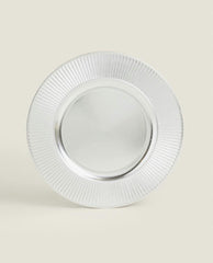 GOLD STRIPED CHRISTMAS SERVICE PLATE