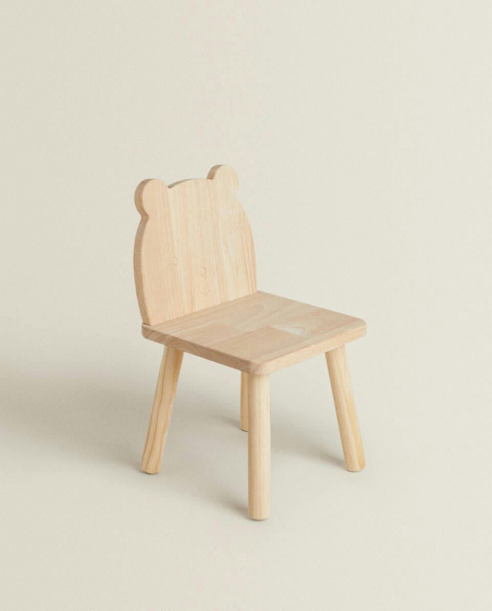 BEAR WOODEN CHAIR