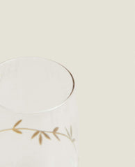 CHRISTMAS FLORAL GLASSWARE SET