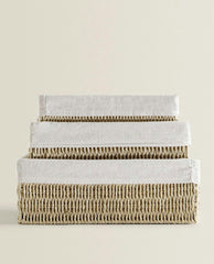 RECTANGULAR FABRIC INTERIOR BASKET
