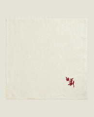 PACK OF EMBROIDERED LINEN CHRISTMAS NAPKINS (PACK OF 2)