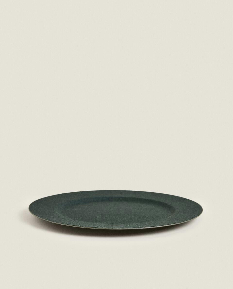 CHRISTMAS JUTE SERVICE PLATE