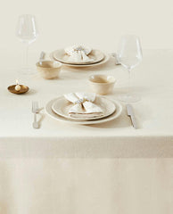 CHRISTMAS GLITTERY COTTON TABLECLOTH