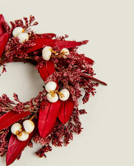 PACK OF DRIED CHRISTMAS FLOWER NAPKIN RINGS (PACK OF 2)