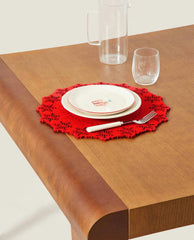 CHRISTMAS SNOWFLAKE FELT PLACEMAT