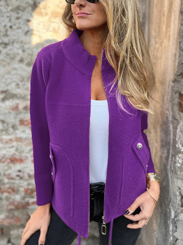 CLEARANCE🔥 Casual Zipper Drawstring Jacket