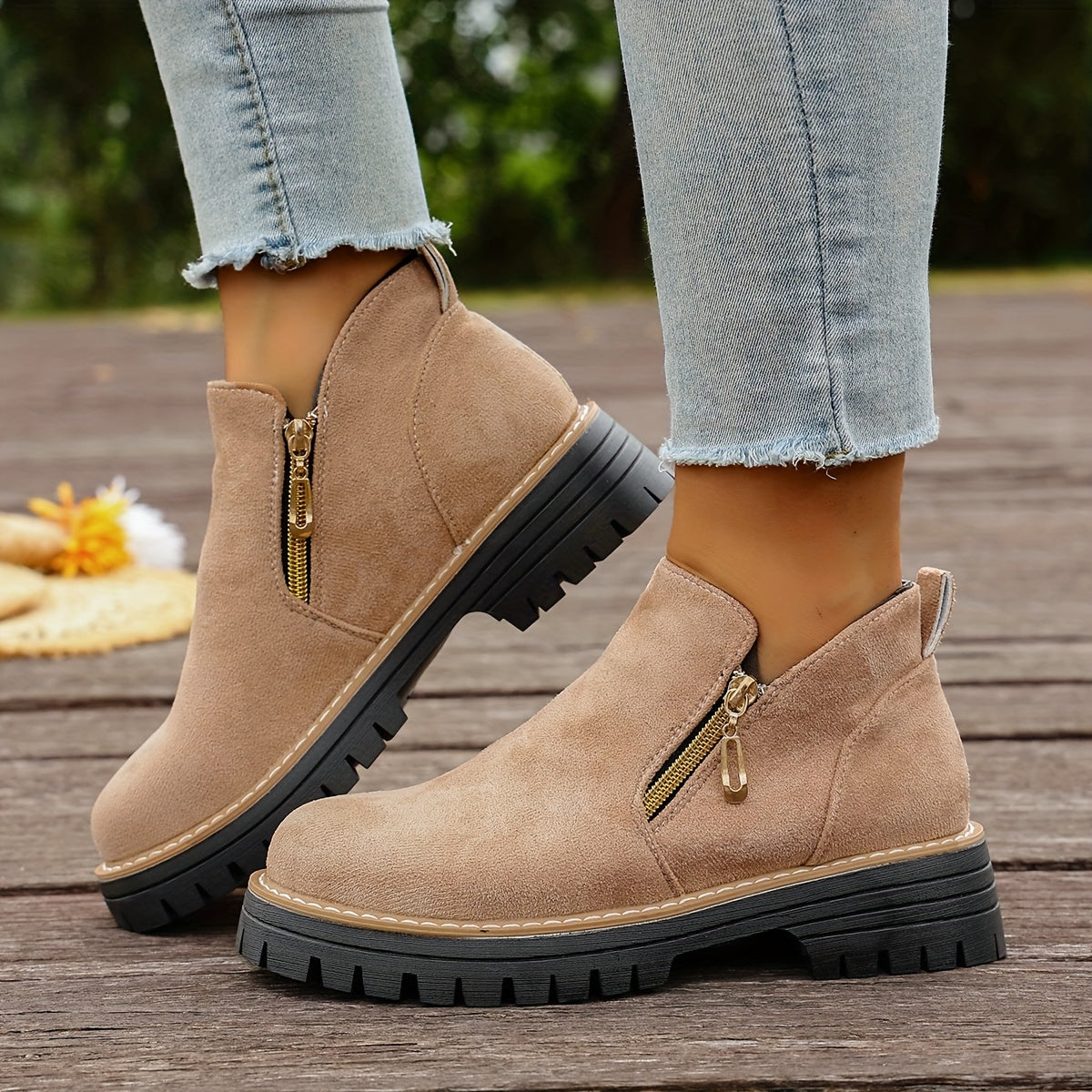 🔥Last Day Promotion 50% OFF - Women's Chunky Platform Ankle Boots